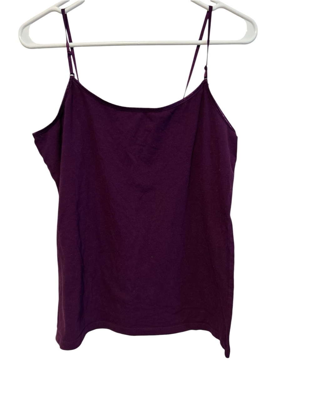 Women’s Ambiance Apparel Tank Top, Purple, With Adjustable Straps, Size 1X